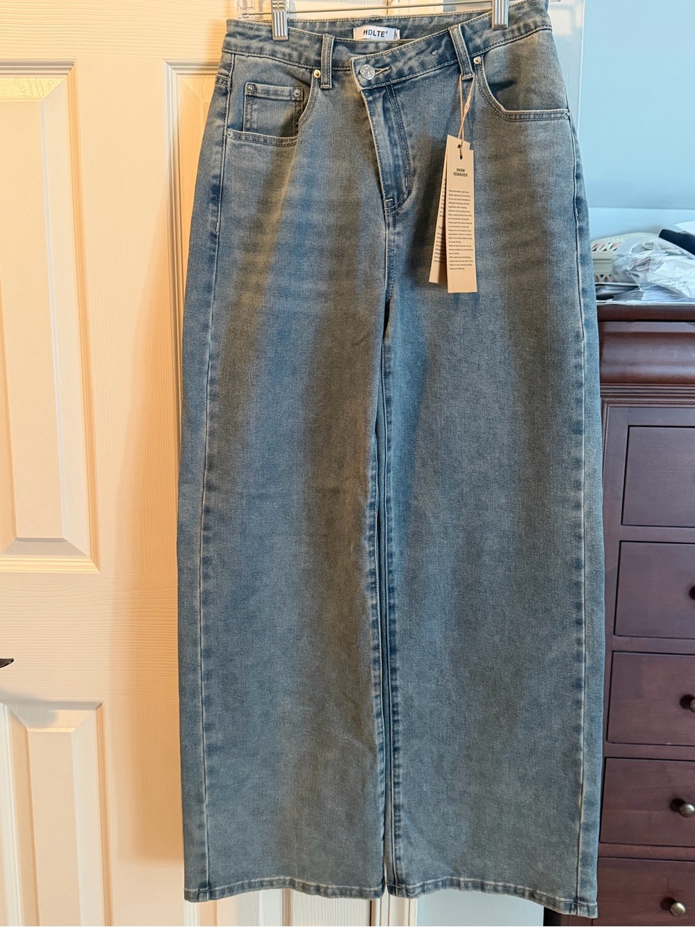 HDLTW Women’s Wide Leg Jeans in Light Blue